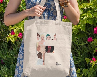 Diverse Faces F Tote Bag | Feminist Gifts | Organic Cotton | Ecofeminism | Reusable Bag | Women Empowering Women |