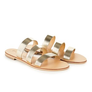 Andros Sandals, Sandals Slides, Sandal Slippers, Sandal Flats, Nicolas Lainas, Sandal Shop, sandal 35, sandal 37, Gold Sandals, Luxury