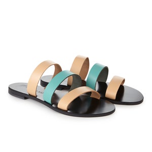 Andros Sandals, Sandals Slides, Sandal Slippers, Sandal Flats, Nicolas Lainas, Sandal Shop, sandal 35, Black Sandals, Green Sandals,