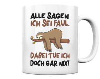 Lustige Faultier Spruch Etsy