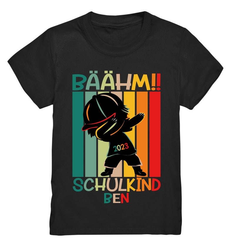 Schulkind 2023 mit Namen Einschulung cooler Spruch Geschenk Tshirt