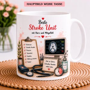 Stroke Unit Tasse | Geschenk Stroke Unit | Danke Stroke Unit Pflege | Keramiktasse | Neurologie Geschenk | Kollegin