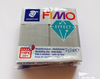 Fimo Effect Polymer Clay 2oz | Metallic Silver | Oven Bake Clay