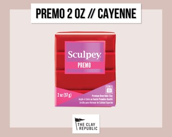 Premo Sculpey Polymer Clay 2oz | Cayenne | Oven Bake Clay