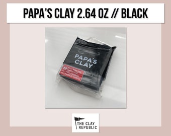 Papa's Clay 2.64oz Polymer Clay - Black