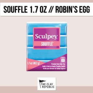 Sculpey Souffle oven-bake polymer clay, robins egg, Nr. 6652, 48 gr