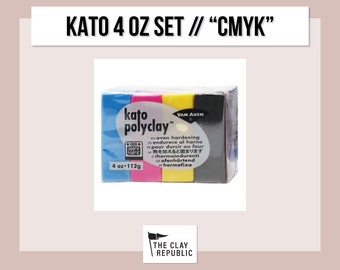 Kato Polyclay 4 oz Set - CMYK