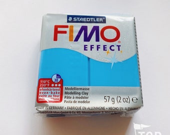 Fimo Effect Polymer Clay 2oz | Translucent Blue | Oven Bake Clay