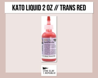 Kato Polyclay - Liquid Polymer Clay 2 oz - Transparent Red