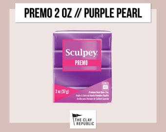 Premo Sculpey Polymer Clay 2oz | Purple Pearl | Oven Bake Clay