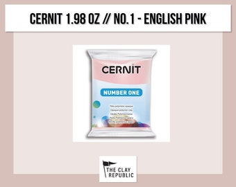 Cernit No.1 Polymer Clay 2oz | English Pink | Opaque Oven Bake Clay // cernit-no1-rose-anglais