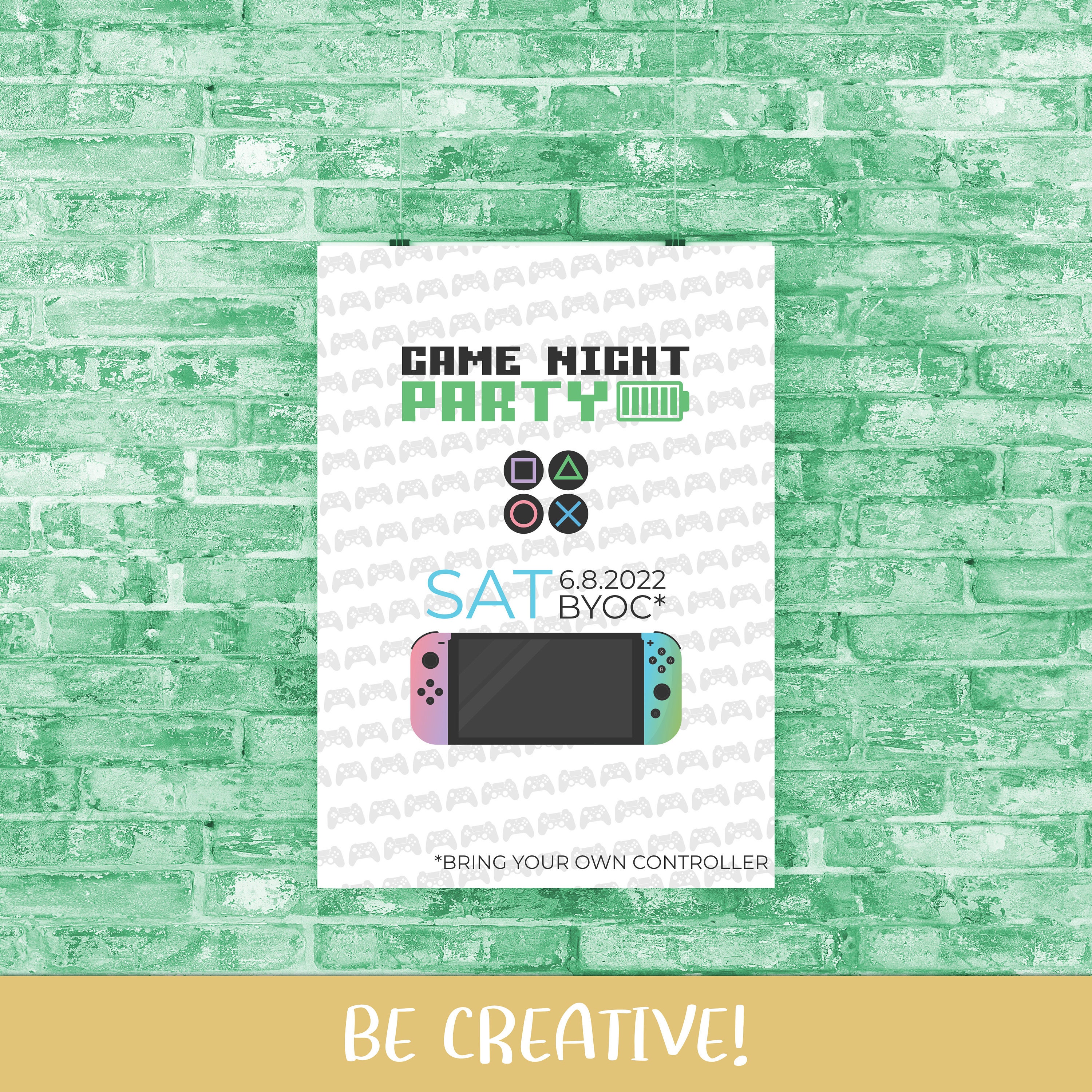Gamer Clipart Set - Video Game Console Graphics (instant Download) - Etsy