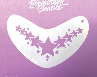 Star Crown Face Painting Stencil