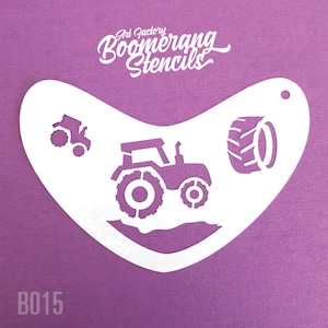 Tractor stencil - Face Painting Stencil