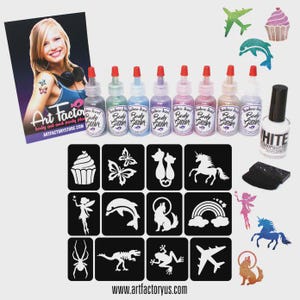 Celebration Glitter Tattoo Kit by the Art factory