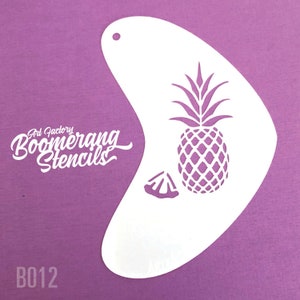 Pineapple Face Painting Stencil