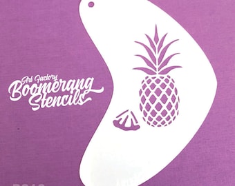 Pineapple Face Painting Stencil