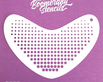 Halftone Face Painting Stencil