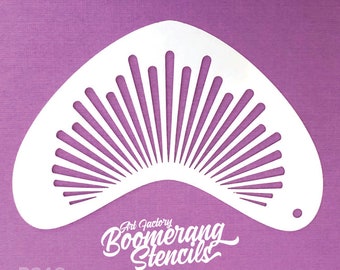 Sunburst Face Painting Stencil