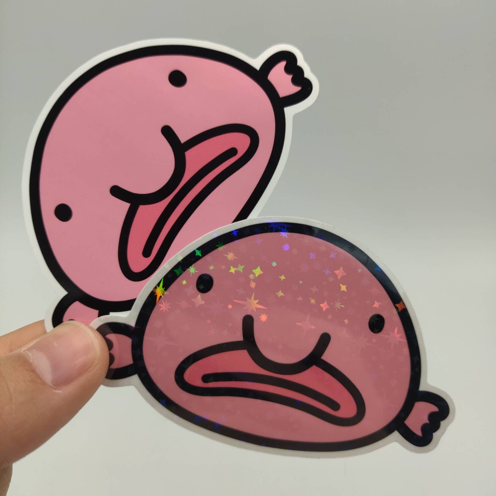  Blobby Bob Blob fish Deep Water Fish Gifts Pink Blobfish  PopSockets Standard PopGrip : Cell Phones & Accessories