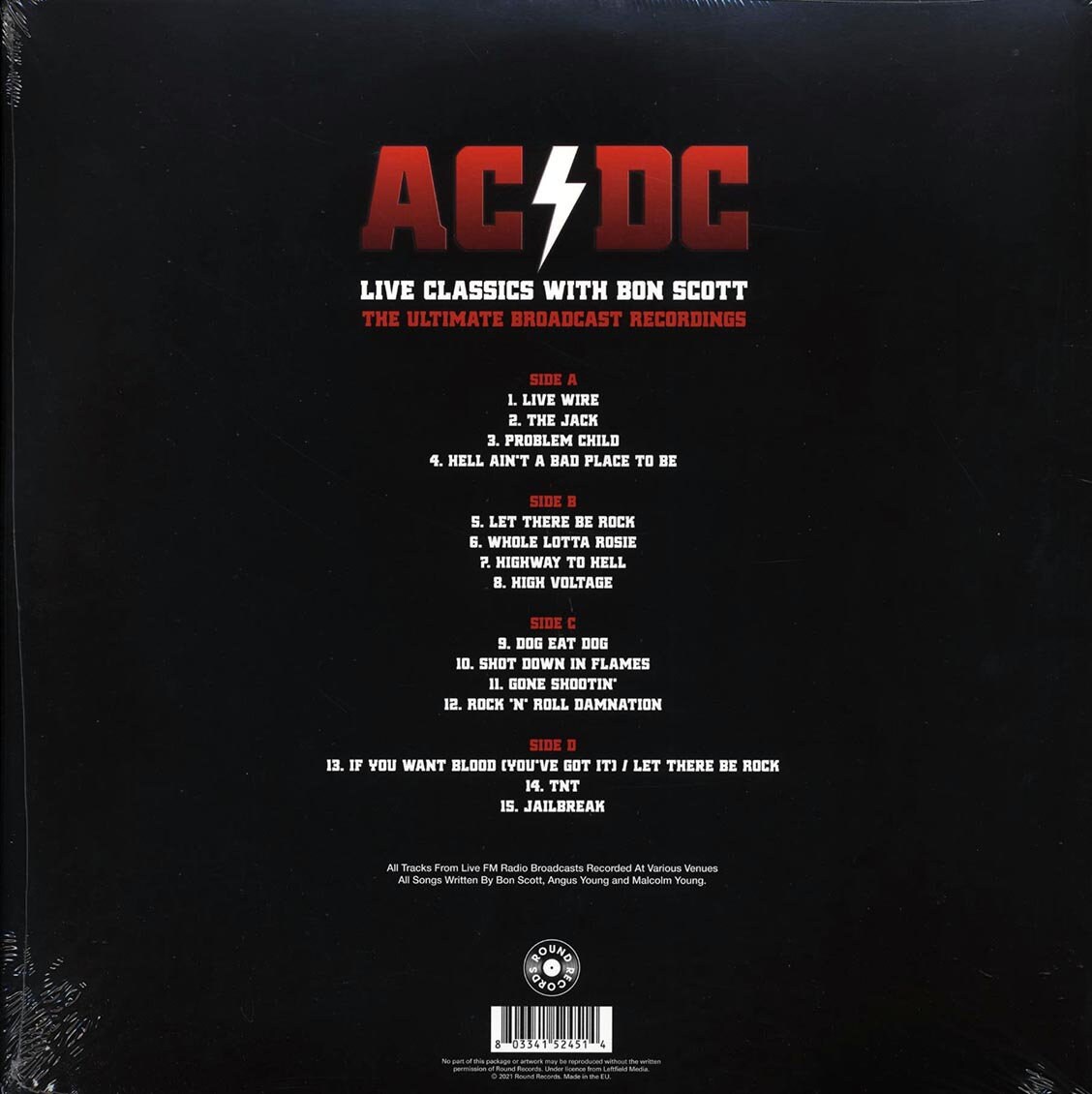 AC/DC Greatest Hits Broadcast Collection – Brand New Sealed 2CD Set – Live Icons