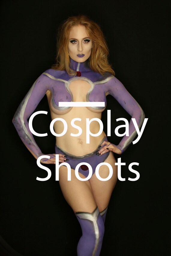 Sexy Starfire Bodypaint Cosplay Etsy