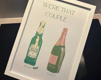 Unique personalised drink print