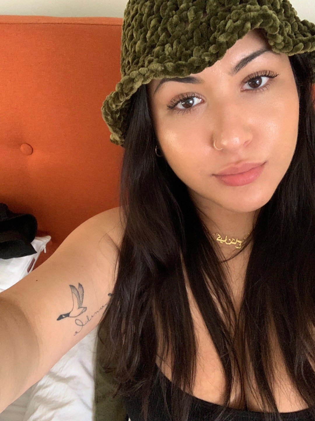 Velvet Bucket Hat Crochet Bucket Hat Olive Green Bucket Hat Etsy