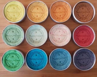 Handgemachte Softknete Einzeldose in Wunschfarbe, Knete, Playdough, Montessori, Sensorik