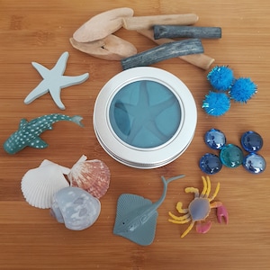 Softknete Set &quot;Sea&quot;, Small - Marine Animals Kneading, Playdough, Montessori, Sensors