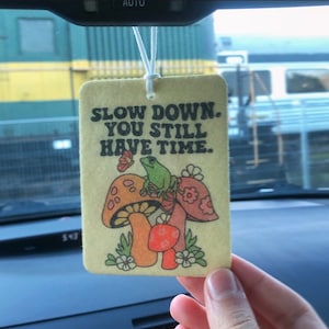 Slow Down Frog Car Air Freshener Scent