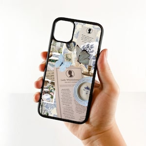 Lady Whistledown Collage iPhone Case: Bridgerton Inspired