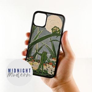 Coque de portable vintage grenouilles chantantes, iPhone 7/8, iPhone 11, iPhone 12/12 Pro, iPhone 13, iPhone 14, iPhone 15, Samsung Galaxy