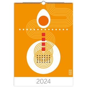 Calendario 2024 4 Stagione 29 x 47 cm da muro. Illustrato