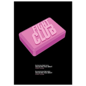 Fight Club - Arte digital minimalista para la decoración del hogar