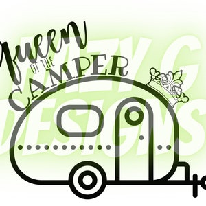 Queen of the Camper PNG for Sublimation