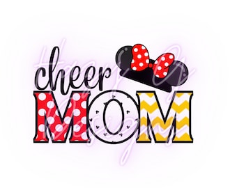 Cheer Mom PNG for Sublimation
