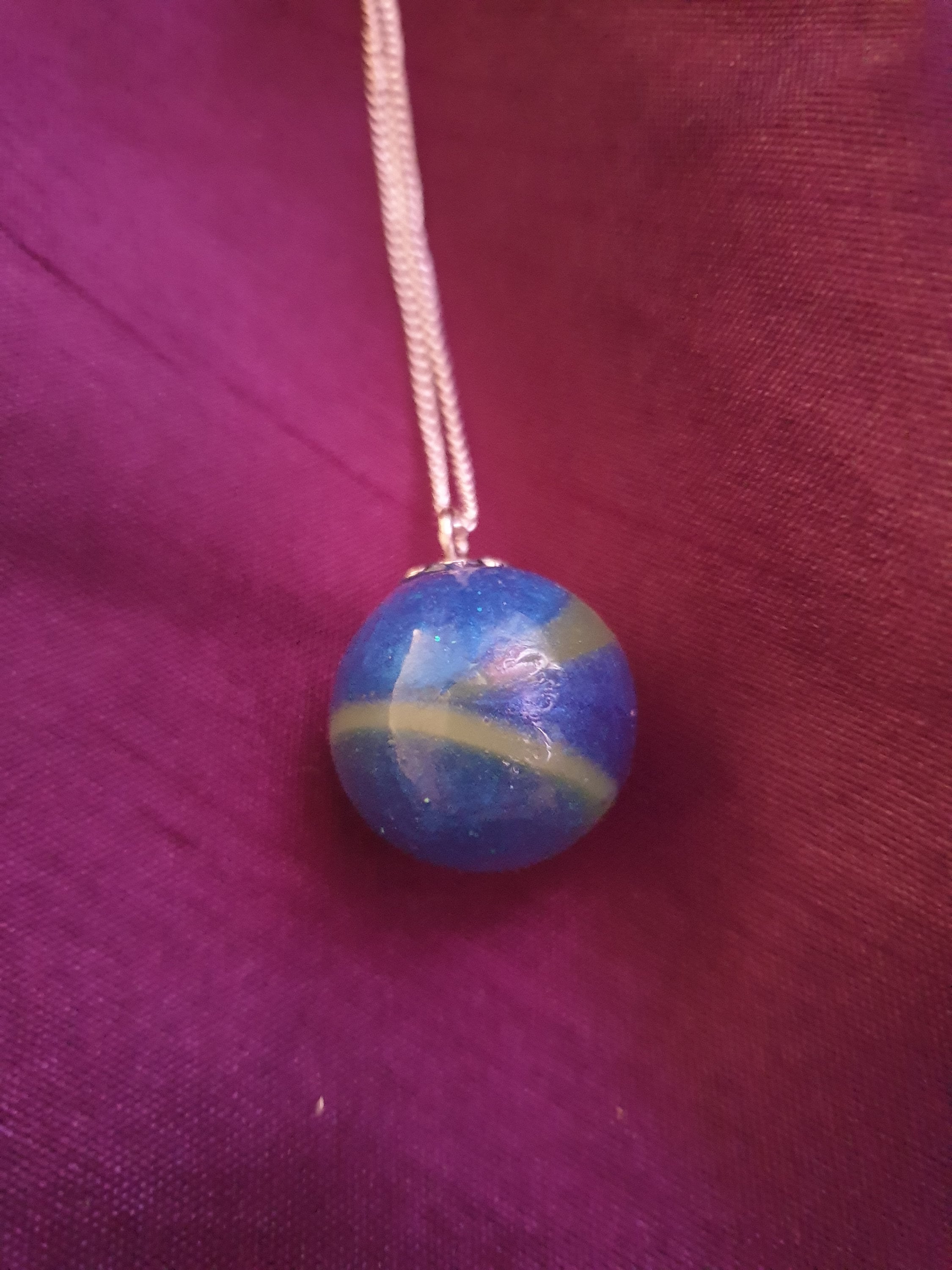 Medium northern lights inspired necklace. Etsy