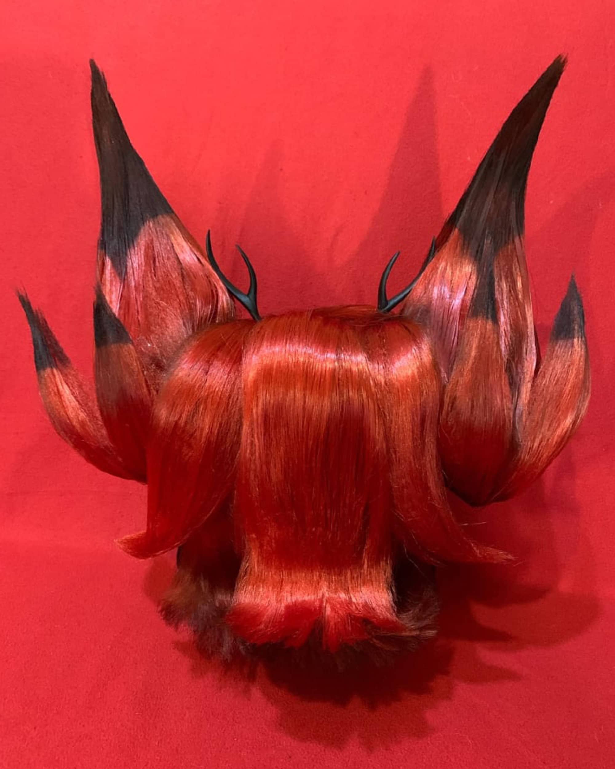 Hazbin hotel / Alastor cosplay wig /Wig Horns Etsy