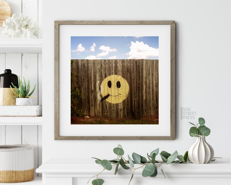 Smiley Face Street Art Cigar Blunt Downloadable Art Etsy