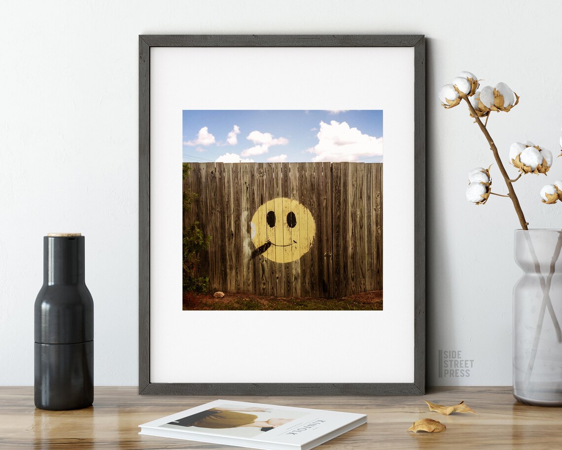 Smiley Face Street Art Cigar Blunt Downloadable Art Etsy