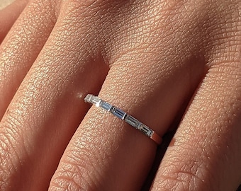 0.42 カラット ダイヤモンド 結婚指輪、14K ホワイト ゴールド - Etsy 日本