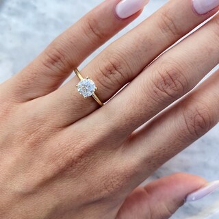 Orecchini A Forma Di Aquilone Con Diamanti Gialli 0.10 Carati - Micro Pavé In Oro