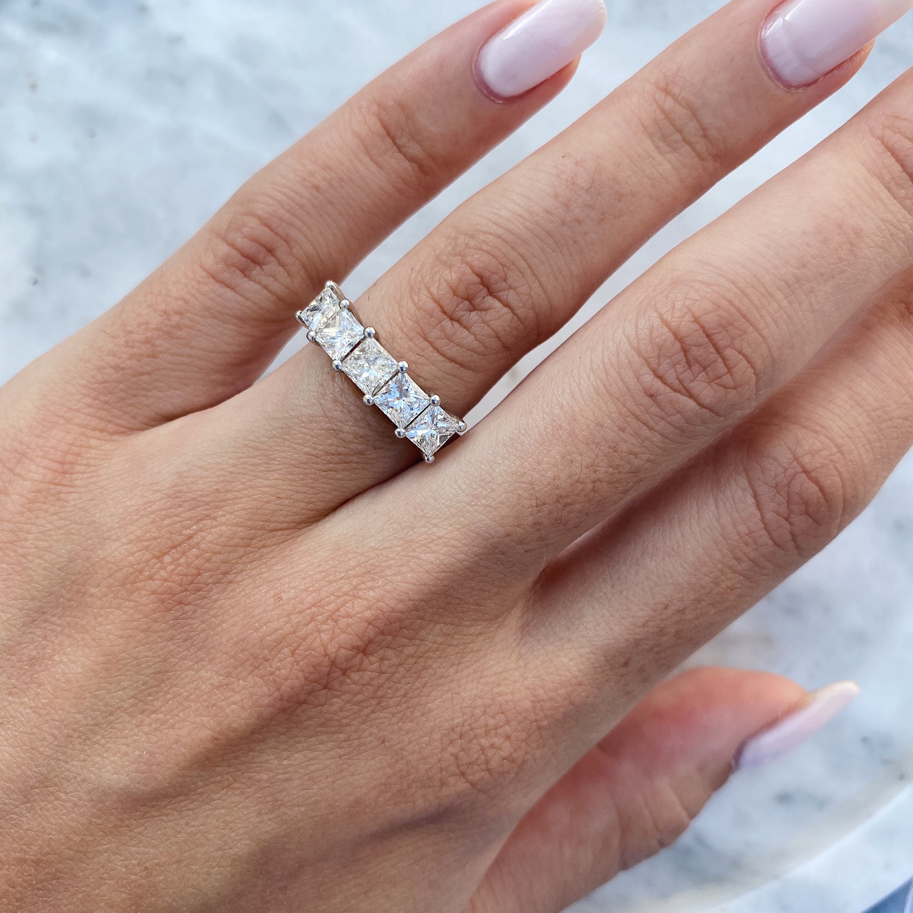 Half carat sale princess cut diamond