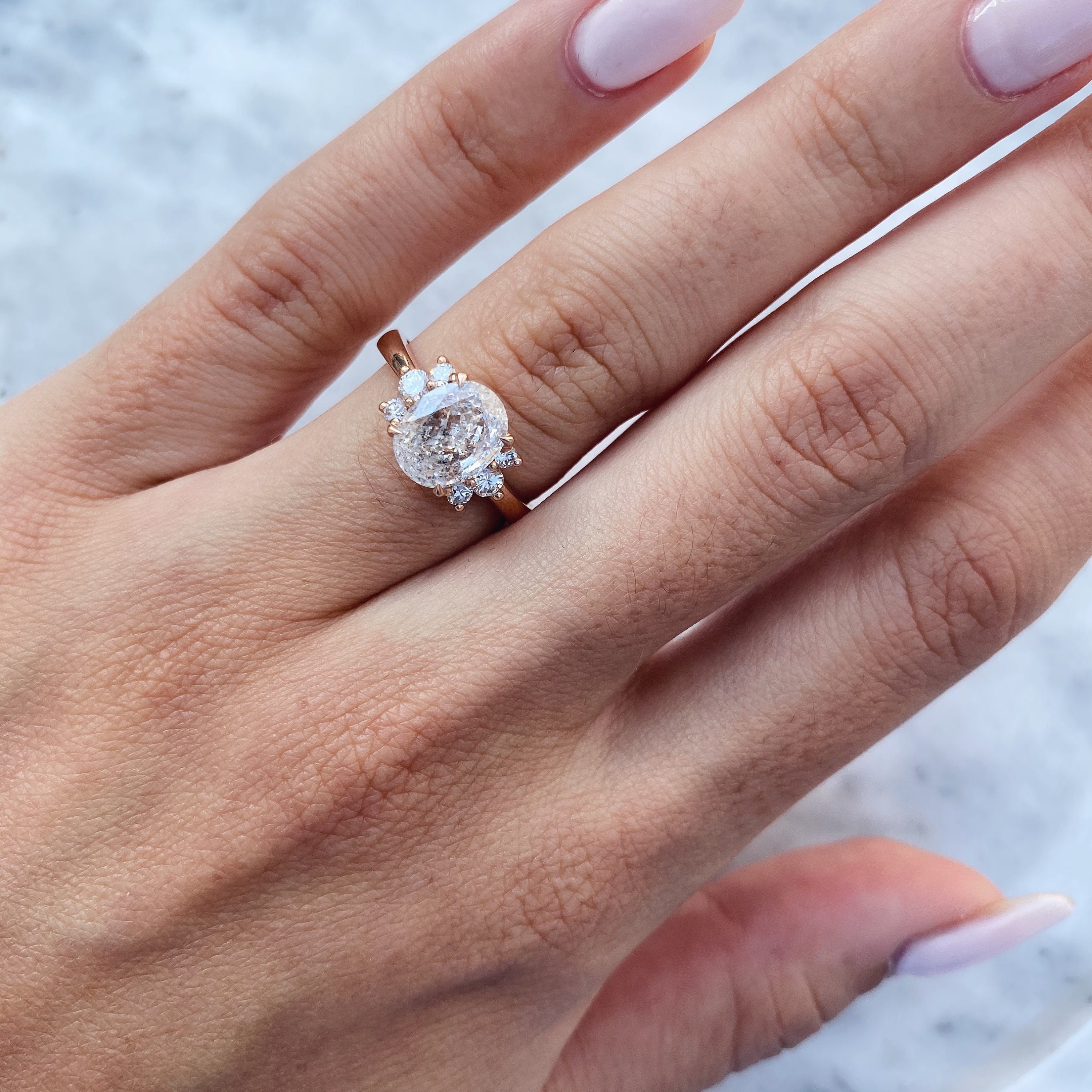 1.29 carat 2024 oval diamond ring