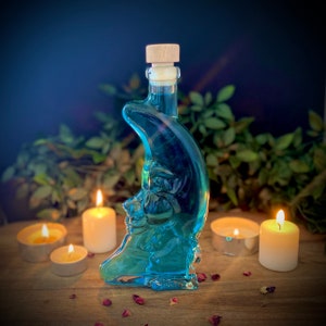 Moon Water Bottle | potion bottles | corked bottle | Witchcraft | Wiccan tools | witchcraft supplies | witch supplies | Wiccan | witch