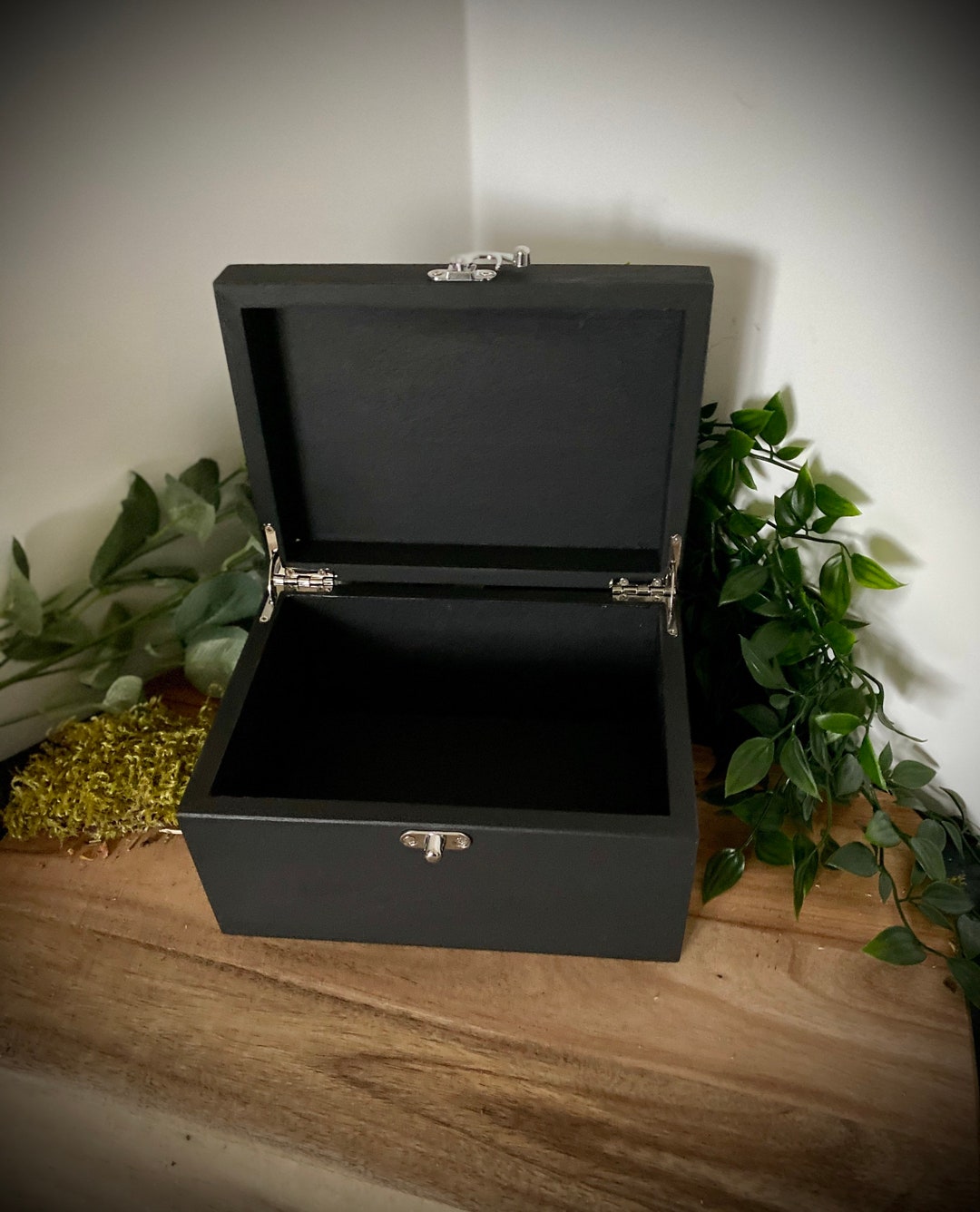 Black Wooden Altar Box: Witchcraft Supplies Storage - Etsy