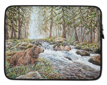 Laptop Sleeve Cartoon Brown Bear Grizzly Bears Wild Waterproof Laptop Shoulder Messenger Bag Pouch Bag Case Tote with Handle Fits 14 Inch Netbook / Laptop Sleeve Cartoon Brown Bear Grizzly Bears Wild Waterproof Laptop Shoulder Messenger Bag Pouch Bag Case Tote with Handle Fits 14 Inch Netbook /