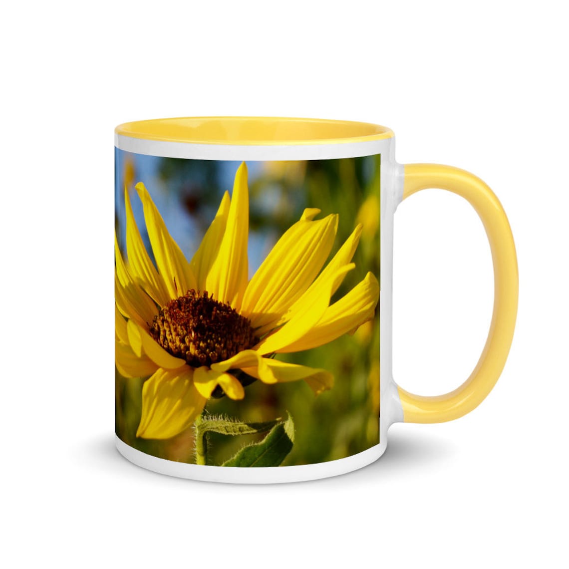 Sunflower Coffee Mug, Yellow Sunflower, Sunflower Cup, Sunflower Gifts