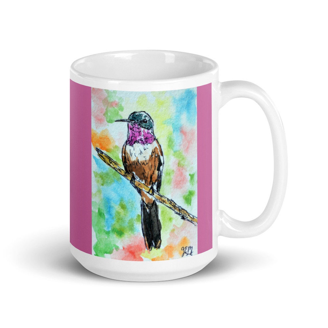 Taza de colibrí taza de café colibrí regalos de colibrí Etsy